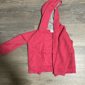 4t name brand pink zip up hoodie